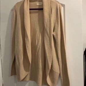 Dreamers M/L camel/cream open sweater